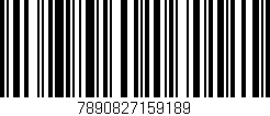 Código de barras (EAN, GTIN, SKU, ISBN): '7890827159189'