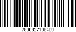 Código de barras (EAN, GTIN, SKU, ISBN): '7890827198409'