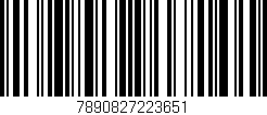 Código de barras (EAN, GTIN, SKU, ISBN): '7890827223651'