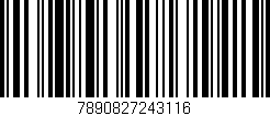 Código de barras (EAN, GTIN, SKU, ISBN): '7890827243116'