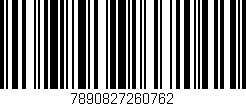Código de barras (EAN, GTIN, SKU, ISBN): '7890827260762'