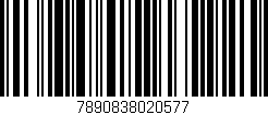Código de barras (EAN, GTIN, SKU, ISBN): '7890838020577'