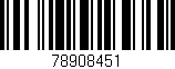 Código de barras (EAN, GTIN, SKU, ISBN): '78908451'
