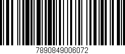 Código de barras (EAN, GTIN, SKU, ISBN): '7890849006072'