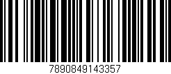 Código de barras (EAN, GTIN, SKU, ISBN): '7890849143357'