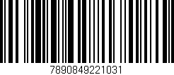 Código de barras (EAN, GTIN, SKU, ISBN): '7890849221031'