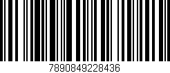 Código de barras (EAN, GTIN, SKU, ISBN): '7890849228436'