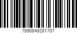 Código de barras (EAN, GTIN, SKU, ISBN): '7890849281707'