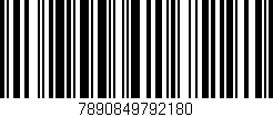 Código de barras (EAN, GTIN, SKU, ISBN): '7890849792180'