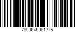 Código de barras (EAN, GTIN, SKU, ISBN): '7890849981775'