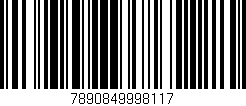 Código de barras (EAN, GTIN, SKU, ISBN): '7890849998117'