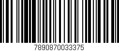 Código de barras (EAN, GTIN, SKU, ISBN): '7890870033375'