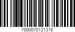 Código de barras (EAN, GTIN, SKU, ISBN): '7890870131316'