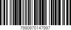 Código de barras (EAN, GTIN, SKU, ISBN): '7890870147997'