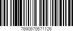 Código de barras (EAN, GTIN, SKU, ISBN): '7890870671126'