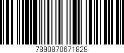 Código de barras (EAN, GTIN, SKU, ISBN): '7890870671829'