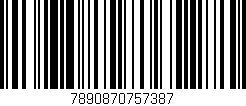 Código de barras (EAN, GTIN, SKU, ISBN): '7890870757387'