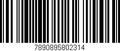 Código de barras (EAN, GTIN, SKU, ISBN): '7890895802314'