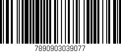 Código de barras (EAN, GTIN, SKU, ISBN): '7890903039077'
