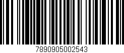 Código de barras (EAN, GTIN, SKU, ISBN): '7890905002543'