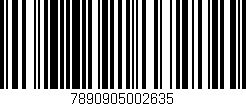 Código de barras (EAN, GTIN, SKU, ISBN): '7890905002635'