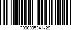Código de barras (EAN, GTIN, SKU, ISBN): '7890905041429'