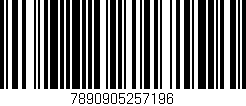 Código de barras (EAN, GTIN, SKU, ISBN): '7890905257196'