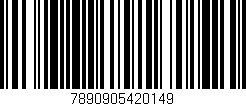 Código de barras (EAN, GTIN, SKU, ISBN): '7890905420149'