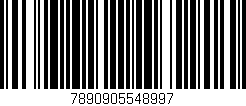 Código de barras (EAN, GTIN, SKU, ISBN): '7890905548997'
