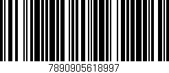 Código de barras (EAN, GTIN, SKU, ISBN): '7890905618997'