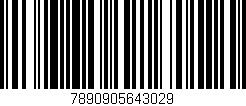 Código de barras (EAN, GTIN, SKU, ISBN): '7890905643029'