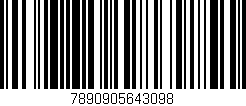 Código de barras (EAN, GTIN, SKU, ISBN): '7890905643098'