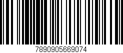 Código de barras (EAN, GTIN, SKU, ISBN): '7890905669074'