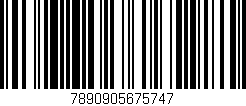 Código de barras (EAN, GTIN, SKU, ISBN): '7890905675747'