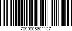 Código de barras (EAN, GTIN, SKU, ISBN): '7890905681137'