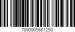 Código de barras (EAN, GTIN, SKU, ISBN): '7890905681250'