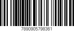 Código de barras (EAN, GTIN, SKU, ISBN): '7890905798361'