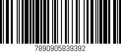 Código de barras (EAN, GTIN, SKU, ISBN): '7890905839392'