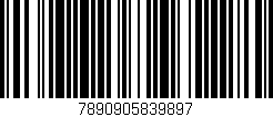 Código de barras (EAN, GTIN, SKU, ISBN): '7890905839897'