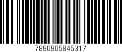 Código de barras (EAN, GTIN, SKU, ISBN): '7890905845317'