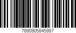 Código de barras (EAN, GTIN, SKU, ISBN): '7890905845997'
