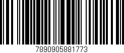Código de barras (EAN, GTIN, SKU, ISBN): '7890905881773'