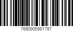 Código de barras (EAN, GTIN, SKU, ISBN): '7890905881797'