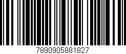 Código de barras (EAN, GTIN, SKU, ISBN): '7890905881827'