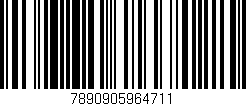 Código de barras (EAN, GTIN, SKU, ISBN): '7890905964711'