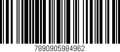 Código de barras (EAN, GTIN, SKU, ISBN): '7890905984962'