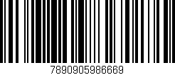 Código de barras (EAN, GTIN, SKU, ISBN): '7890905986669'