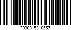 Código de barras (EAN, GTIN, SKU, ISBN): '7890915018657'