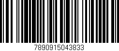 Código de barras (EAN, GTIN, SKU, ISBN): '7890915043833'