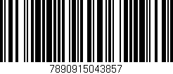 Código de barras (EAN, GTIN, SKU, ISBN): '7890915043857'